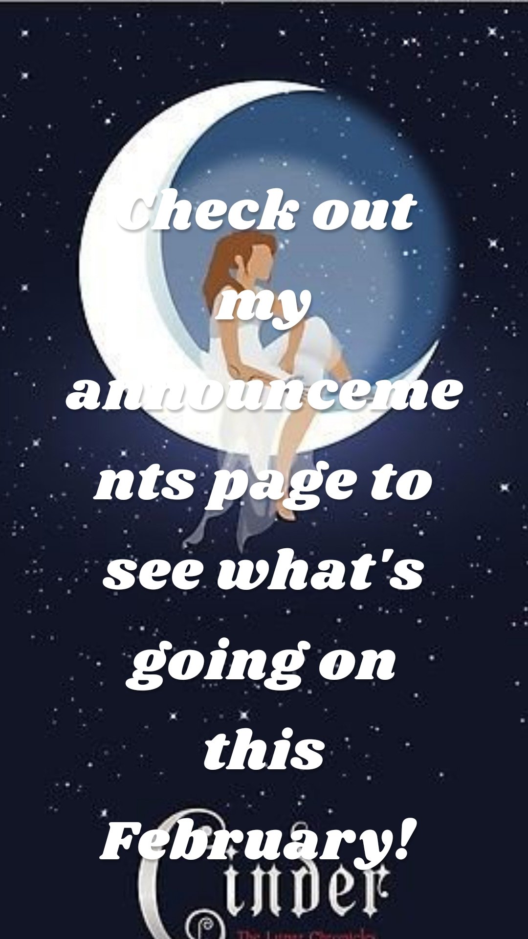 Check out my announcements page to see what's going on this February! 