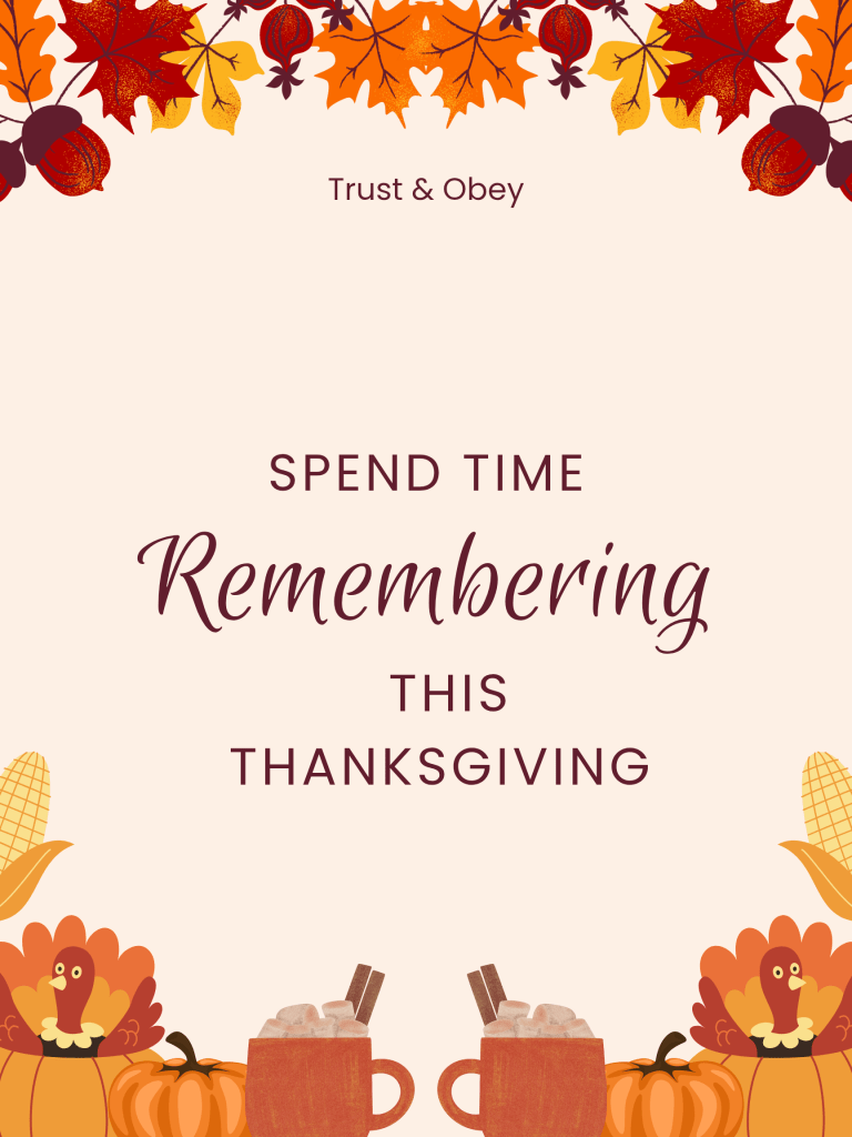 Spend Time Remembering